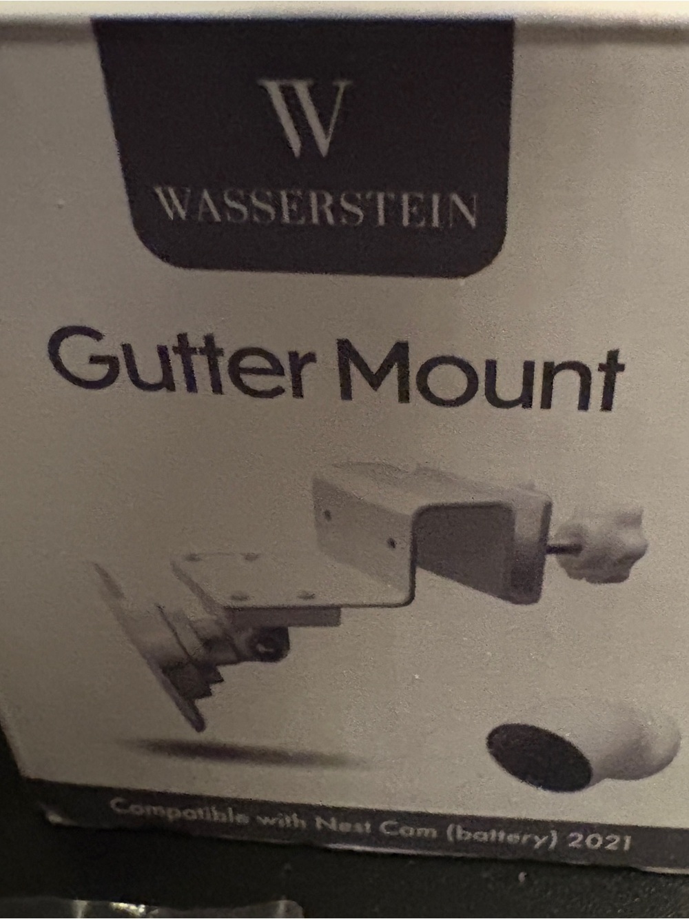 Wasserstein Gutter Mount - White